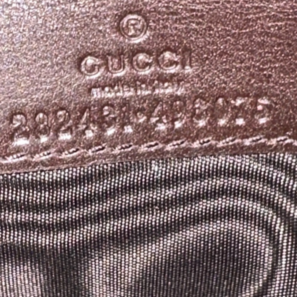 Gucci Guccissima Dark Chocolate Leather Continental Embossed GG long Wallet. - Picture 3 of 10